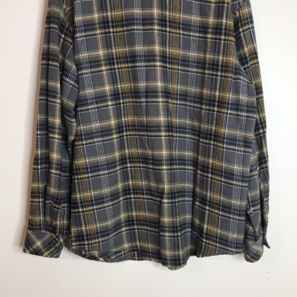 Dickies mens flannel button down long sleeve cotton shirt size large - Picture 10 of 11